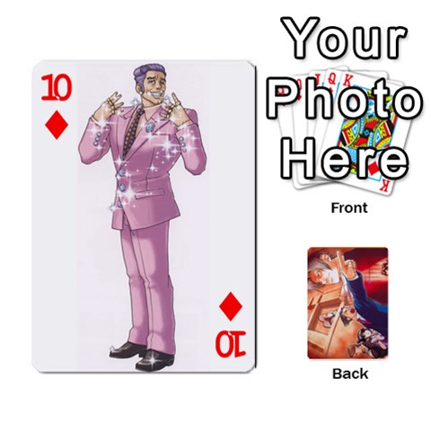 Phoenix Wright Deck By Gold Front - Diamond10