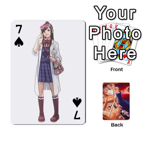 Phoenix Wright Deck By Gold Front - Spade7
