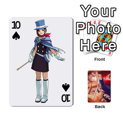 Phoenix Wright Deck By Gold Front - Spade10