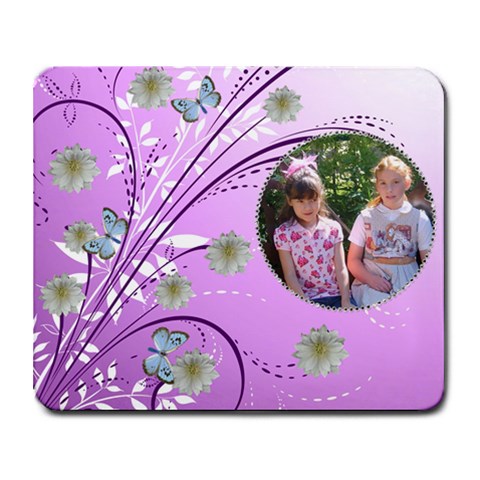 Purple Swirl Collage Mouse Pad By Kim Blair 9.25 x7.75  Mousepad - 1