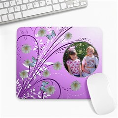Purple Swirl Collage Mouse Pad