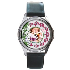 happy kids - Round Metal Watch