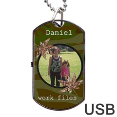 Camoflauge Dog Tag Usb Flash (2 Sides)
