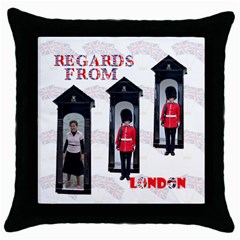 regards pillow - Throw Pillow Case (Black)