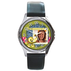 summer - Round Metal Watch