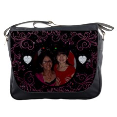 Black and red Messenger Bag