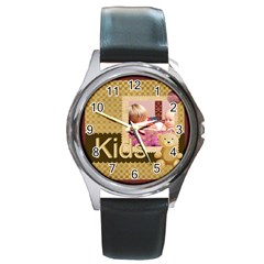 kids - Round Metal Watch