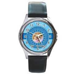 memory - Round Metal Watch