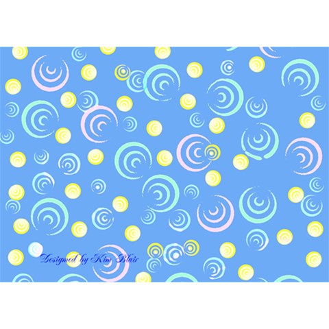 Blue Swirl Boy 3d Card By Kim Blair Back