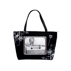 Black Proud Framed Classic Shoulder Handbag