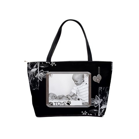 Black Proud Framed Classic Shoulder Handbag By Lil Back