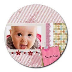 sweet day - Round Mousepad