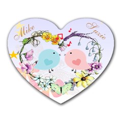 Love birds mousepad - Heart Mousepad