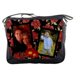 Red Poppy Messenger Bag