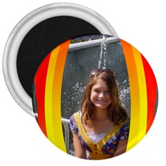 Gold And Red 3  Magnet