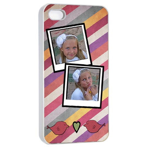 Iphone 4 Case White By Amanda Bunn Front