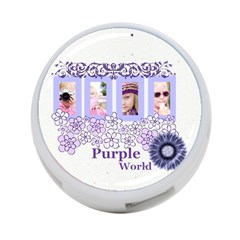 purple world - 4-Port USB Hub (One Side)