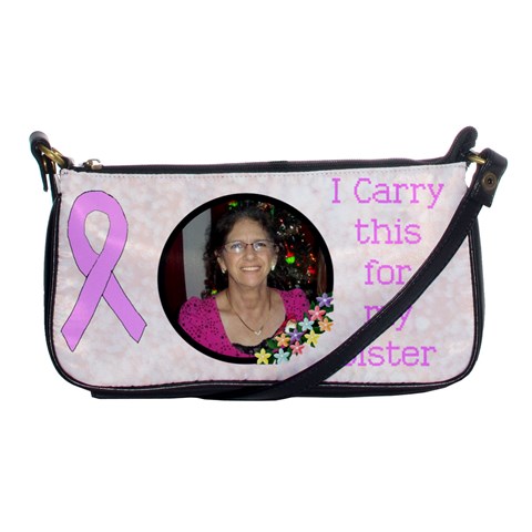 Breast Cancer Shoulder Clutch Bag By Kim Blair Front