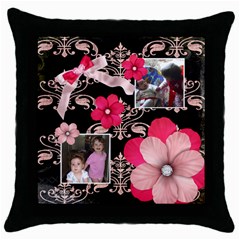 French Quarter - Throw Pillow (Black) (5 styles) - Throw Pillow Case (Black) French Quarter - Throw Pillow (Black) (5 styles) - Throw Pillow Case (Black)