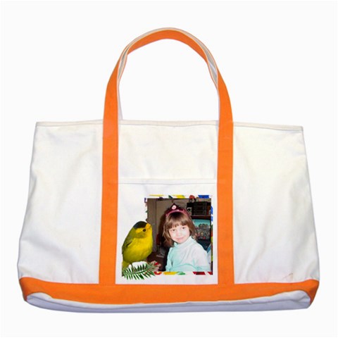 Wilson Warbler Two Tone Tote Bag By Kim Blair Front