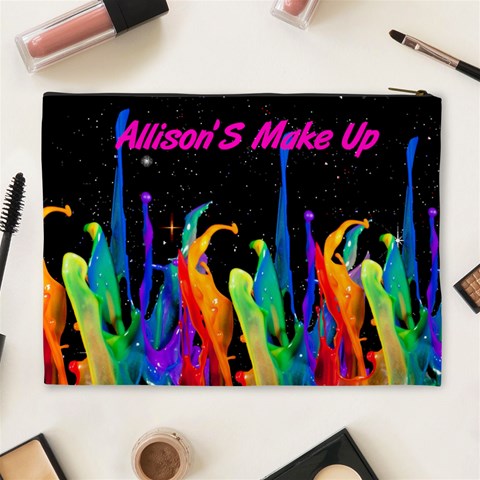 Color Splash Xl Cosmetic Bag By Kim Blair Back
