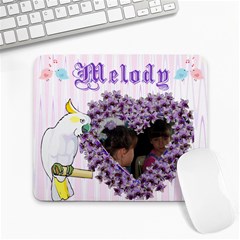 Melody Heart Frame Collage Mousepad