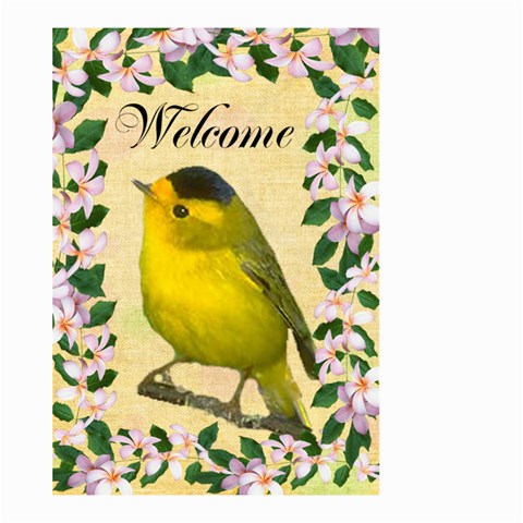 Wilson Warbler Gardene Flag Large By Kim Blair Back