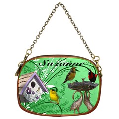 Green Bird Chain Purse - Chain Purse (Two Sides)