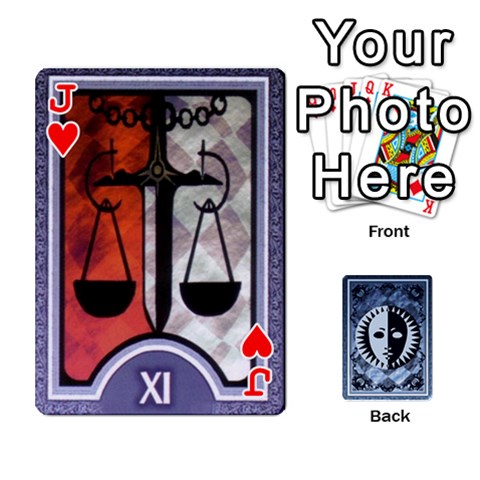Jack Persona Playing Cards By Anon Front - HeartJ