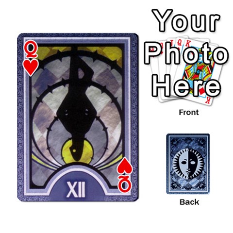 Queen Persona Playing Cards By Anon Front - HeartQ