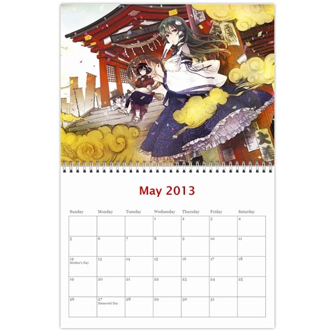 Touhou Calendar By George May 2013