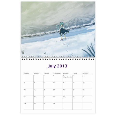 Touhou Calendar By George Jul 2013
