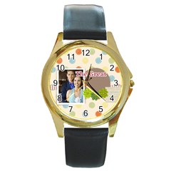 the great - Round Gold Metal Watch the great - Round Gold Metal Watch