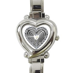 silver heart watch - Heart Italian Charm Watch