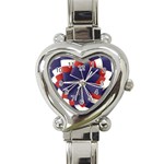 Patriotic heart watch - Heart Italian Charm Watch