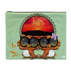 Owl couple Cosmetic Bag Large - Cosmetic Bag (XL)