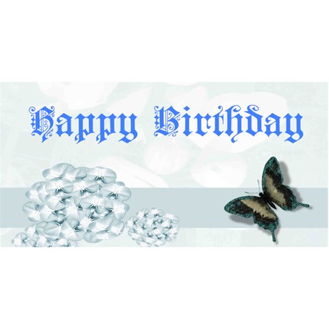 Blue Floral Birthday Card By Kim Blair Front