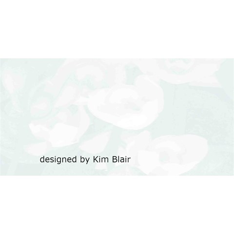 Blue Floral Birthday Card By Kim Blair Back