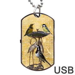 Bird bath USB flash dog tag - Dog Tag USB Flash (One Side)