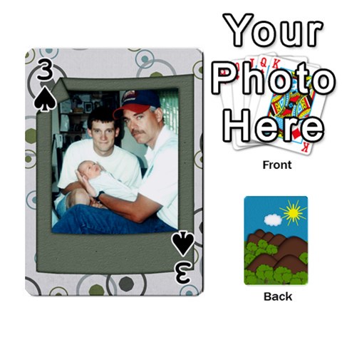 Family Cards By Cassie White Front - Spade3