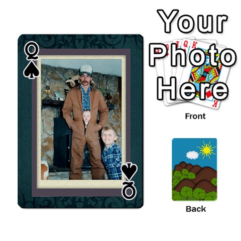 Queen Family Cards By Cassie White Front - SpadeQ