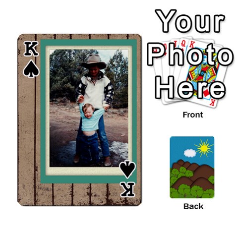 King Family Cards By Cassie White Front - SpadeK