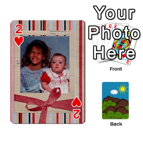 Family Cards By Cassie White Front - Heart2