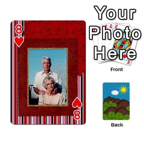 Family Cards By Cassie White Front - Heart8