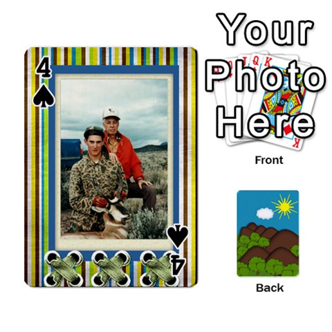 Family Cards By Cassie White Front - Spade4