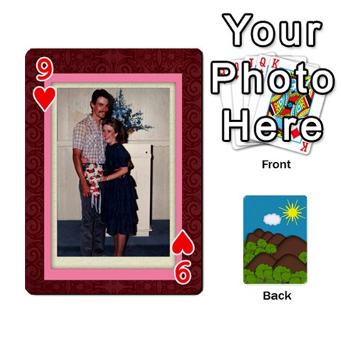 Family Cards By Cassie White Front - Heart9