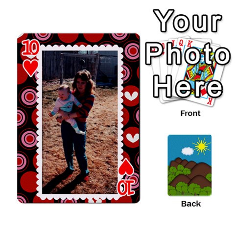 Family Cards By Cassie White Front - Heart10