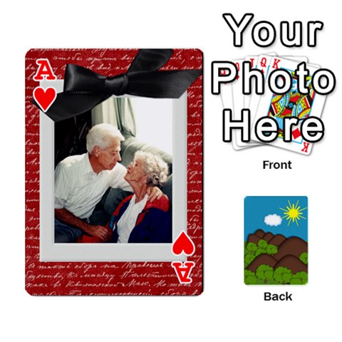 Ace Family Cards By Cassie White Front - HeartA