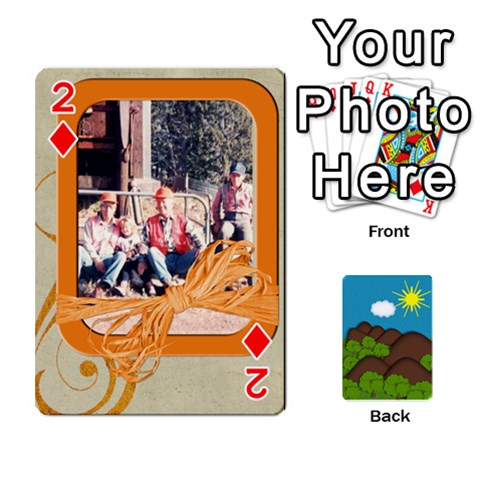 Family Cards By Cassie White Front - Diamond2