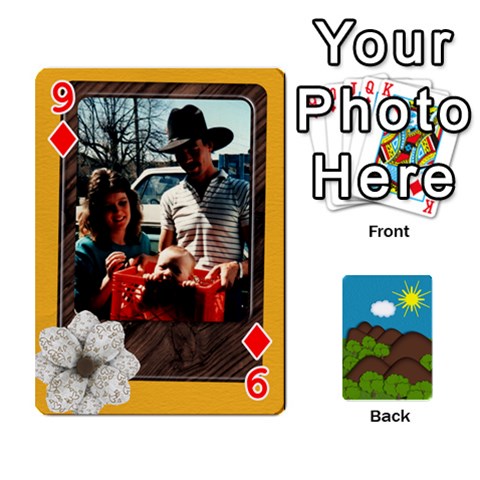 Family Cards By Cassie White Front - Diamond9